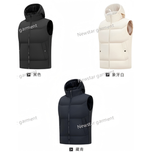 man and woman      style:8003     shell: 88%nylon, 12%spandex,      lining: 100%polyester,     filling: 85% white duck down