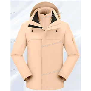 Style: 88888 WOMAN SOLID COLOR WITH DTM SOFT INNER   3 IN 1 OUTDOOR JACKET